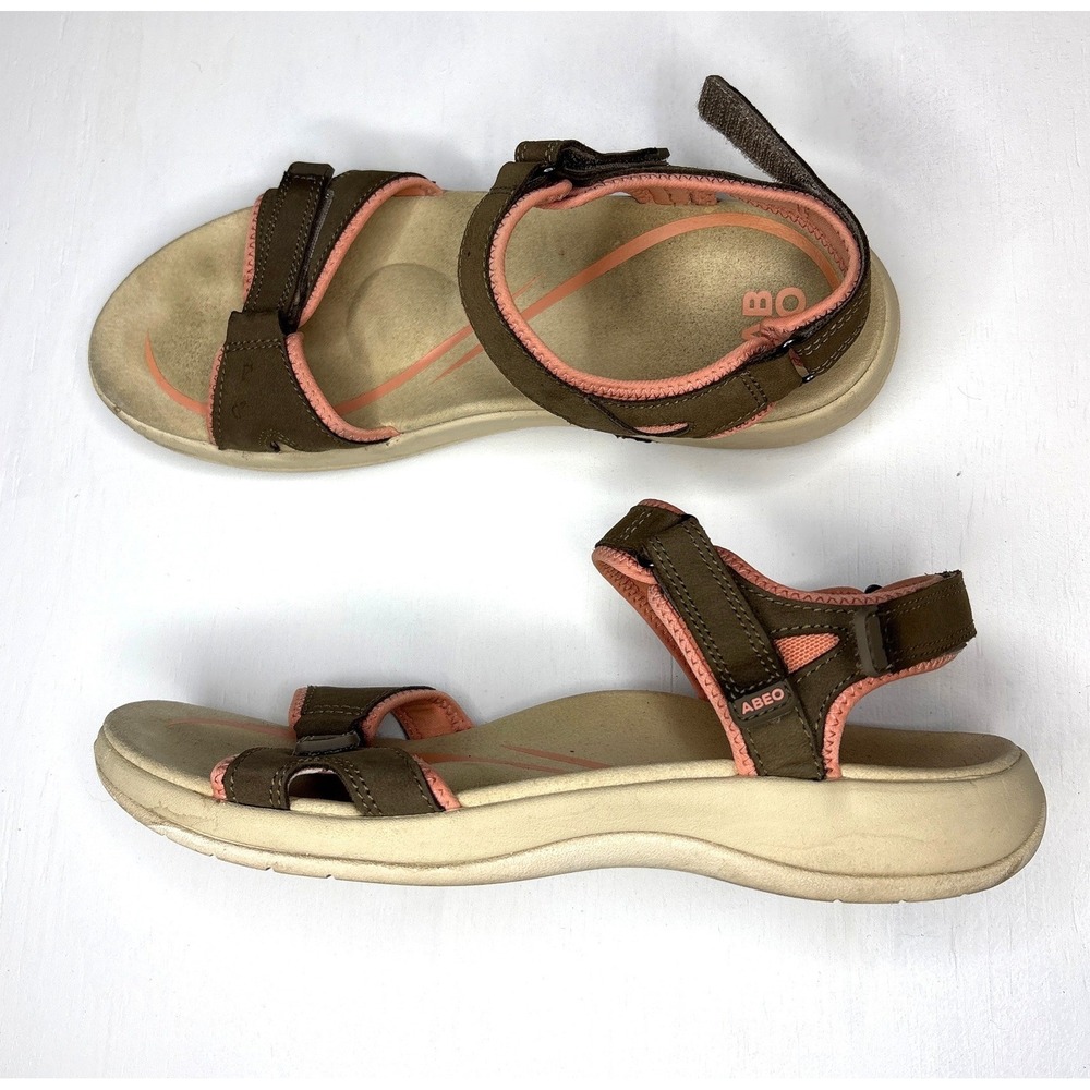 ABEO Women Sandals Goleta Comfort Hiking 10 Brown Gorpcore Sporty Casual Granola